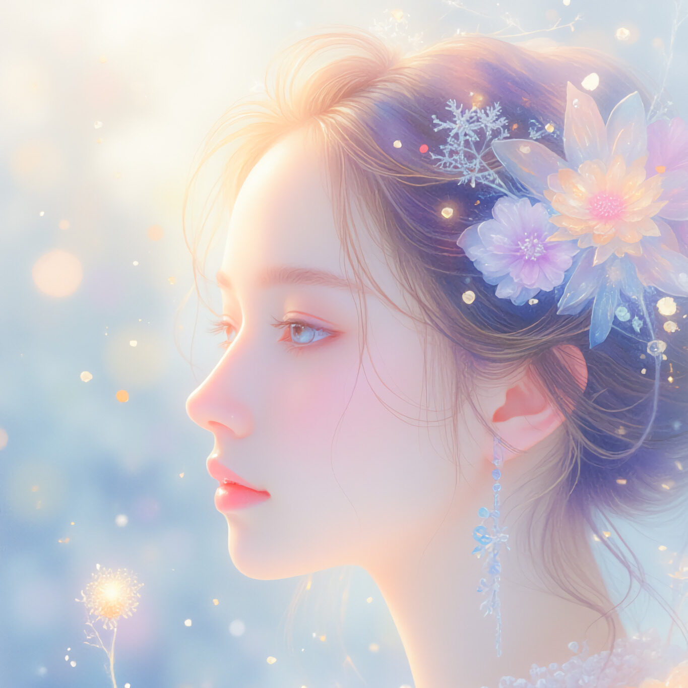 AIイラストのプロンプト・設定 – TensorArt：Frostbloom Elegance