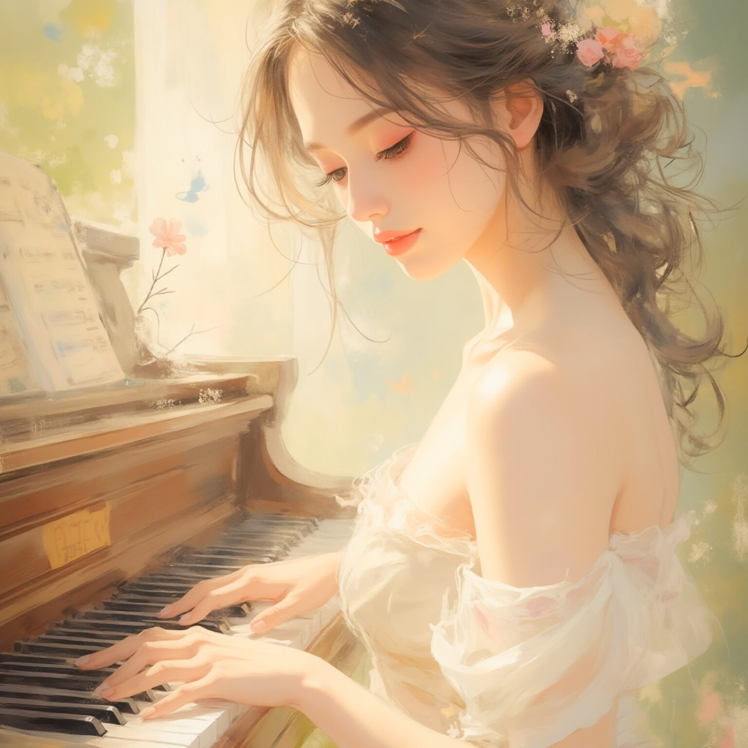 AIイラストのプロンプト - TensorArt：Spring’s Melody