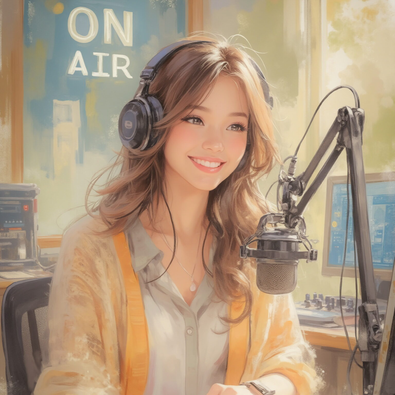 AIイラストのプロンプト - TensorArt：On Air: A Voice for You