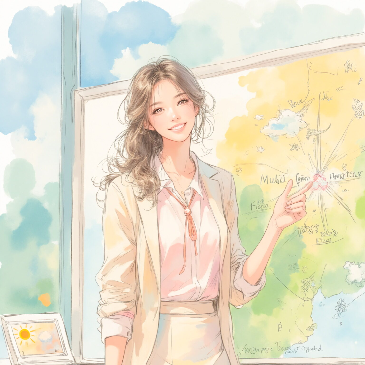 AIイラストのプロンプト - TensorArt：Forecast with a Smile