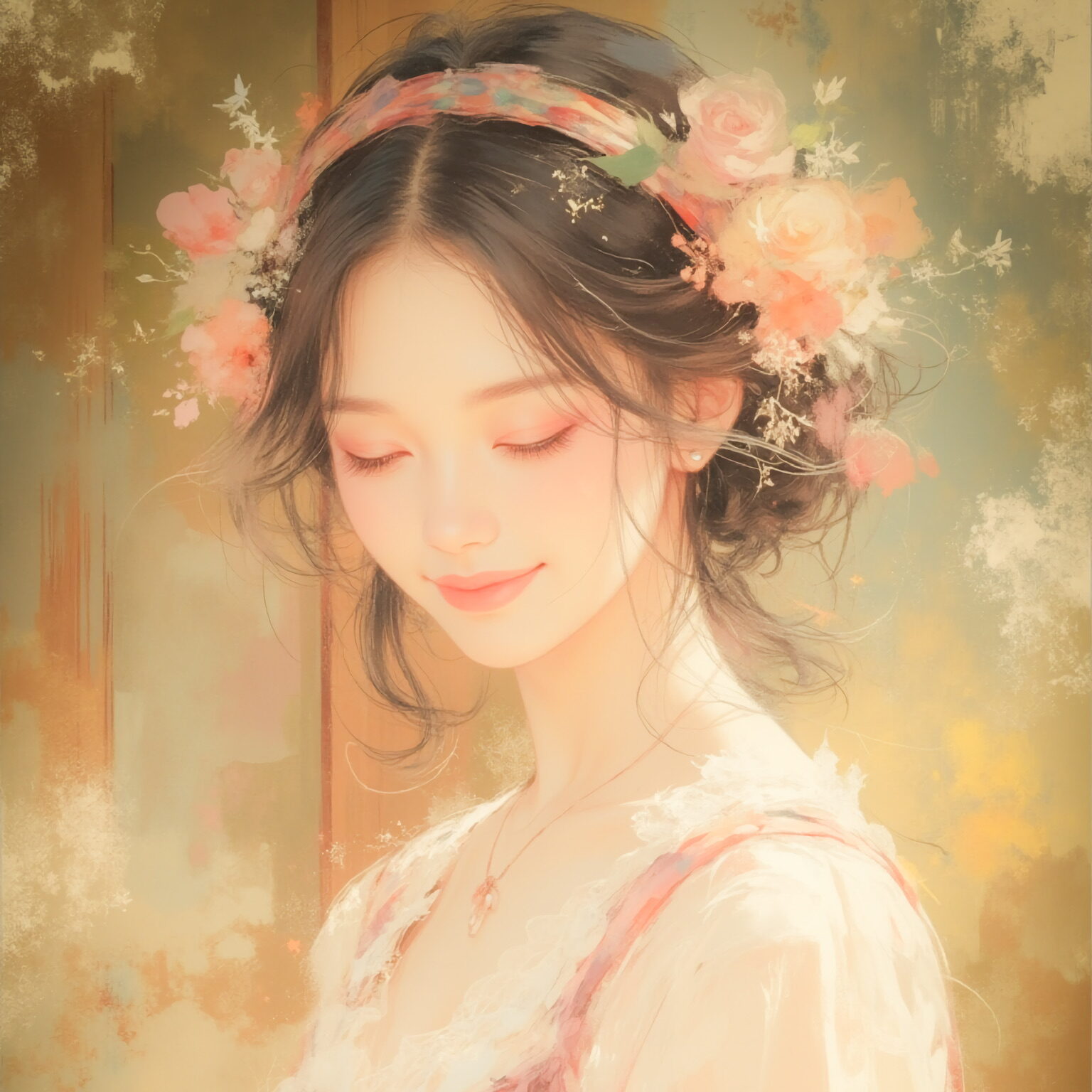 AIイラストのプロンプト - TensorArt：Spring-Colored Headband