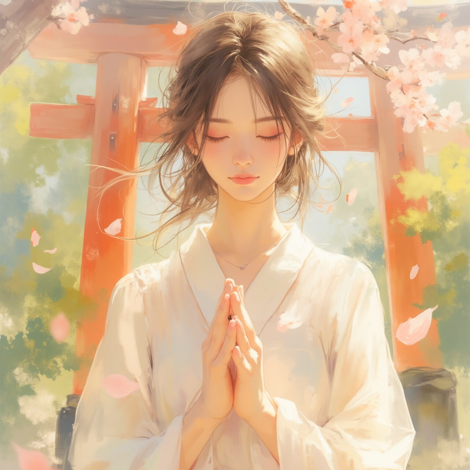 AIイラストのプロンプト - TensorArt：Silent Spring Offering