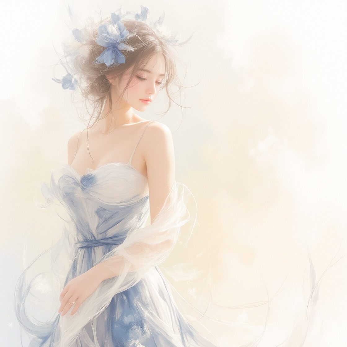 AIイラストのプロンプト - TensorArt：Ethereal Elegance