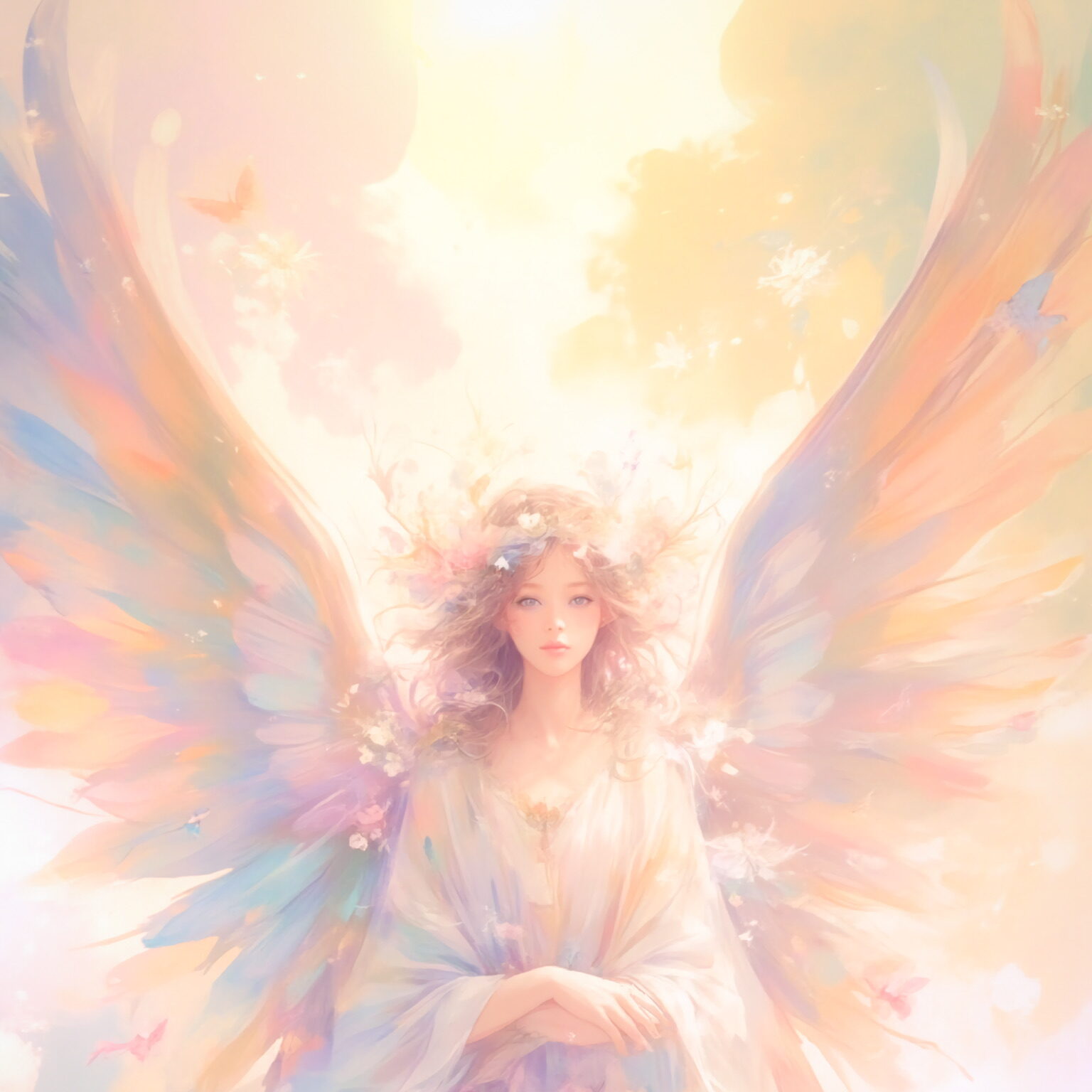 AIイラストのプロンプト - TensorArt：Wings of the Aurora