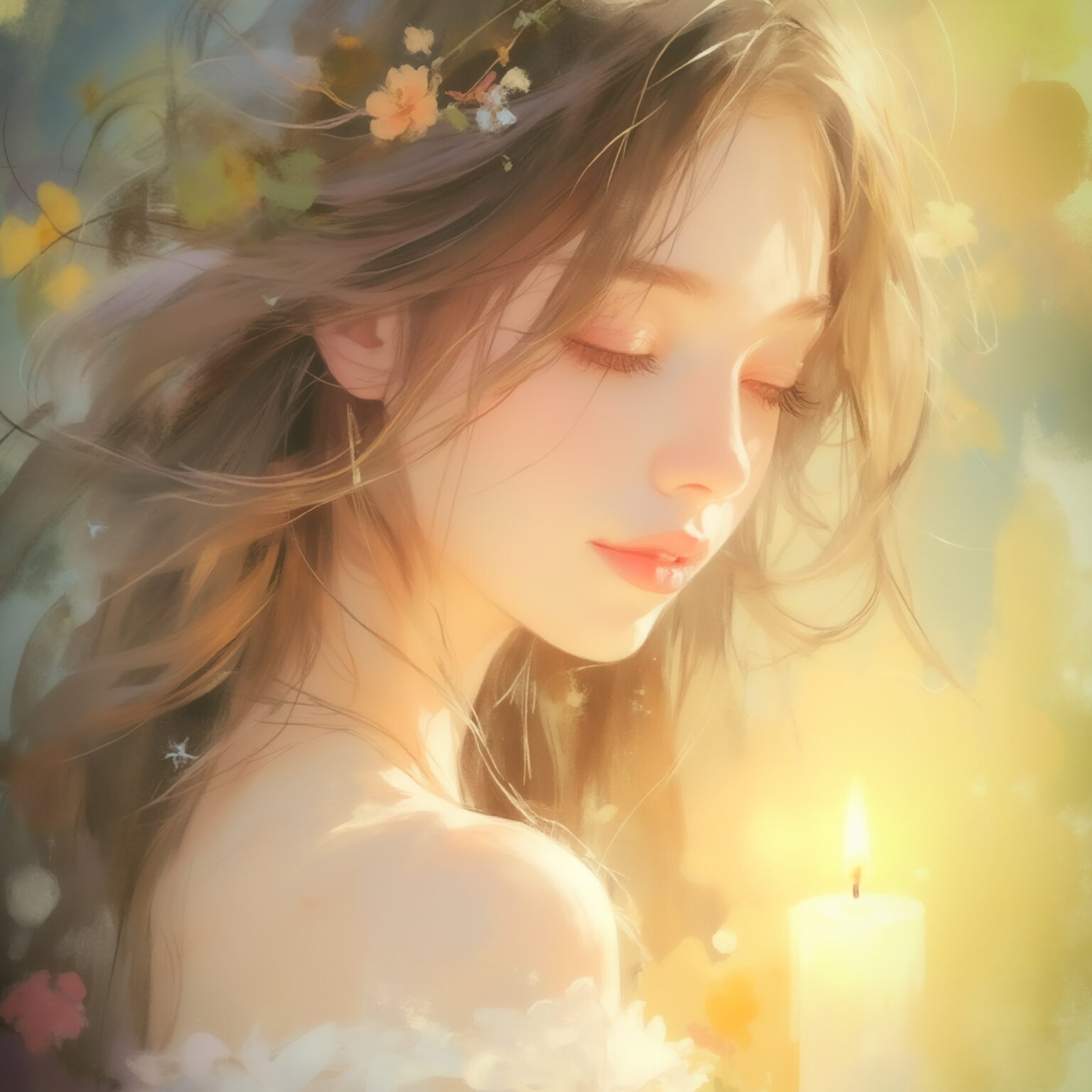AIイラストのプロンプト - TensorArt：The Silent Flame