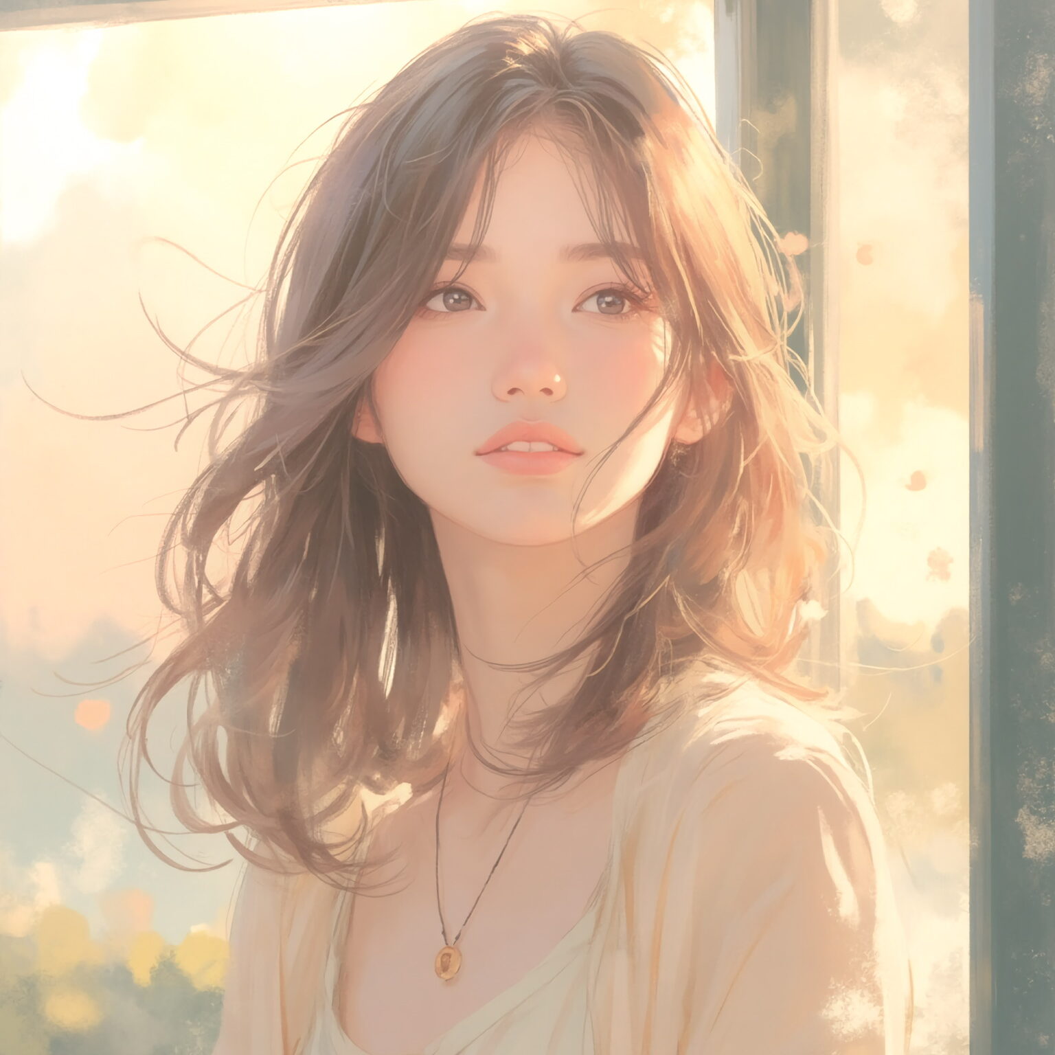 AIイラストのプロンプト - TensorArt：Sun-Kissed Thoughts