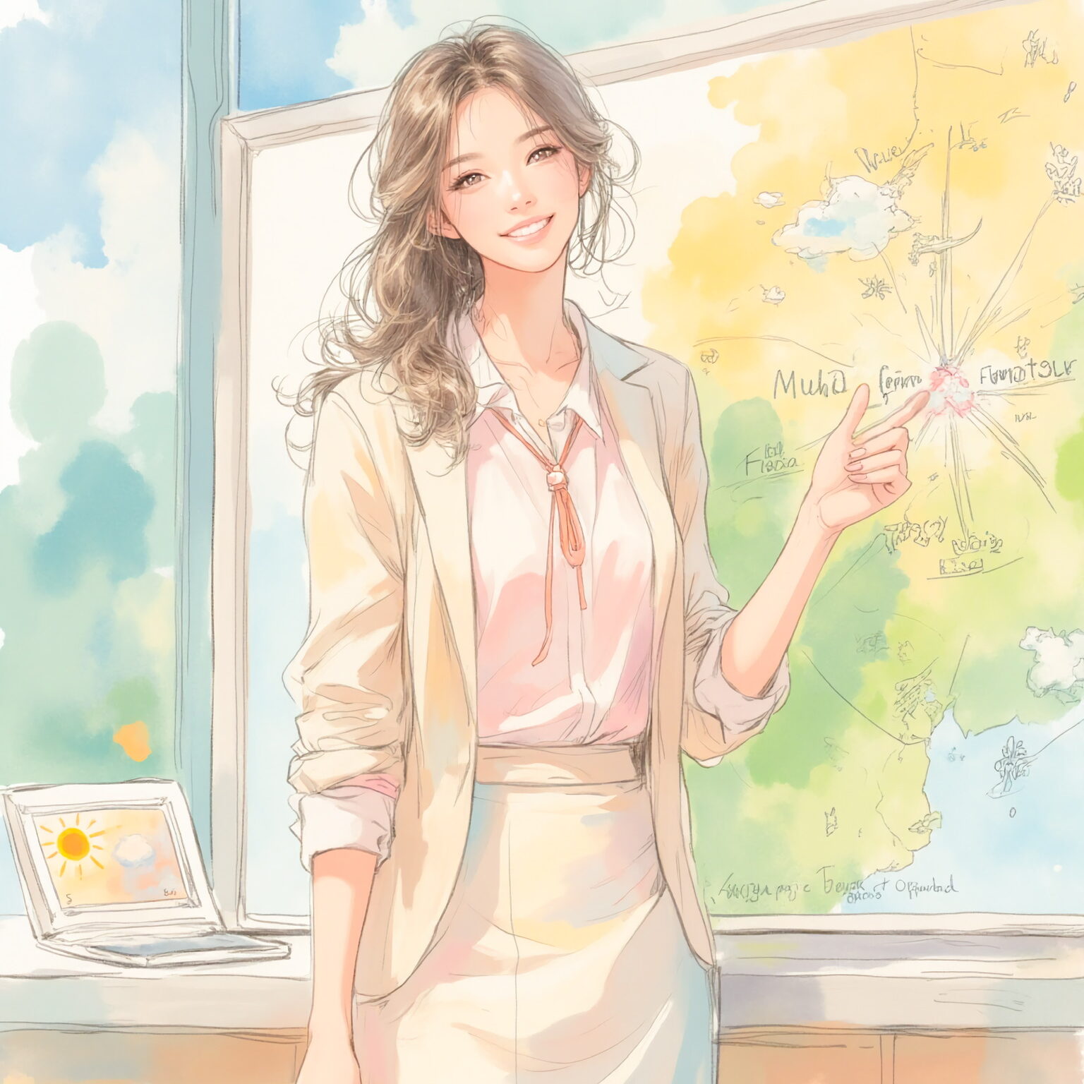 AIイラストのプロンプト - TensorArt：Sunny Smile