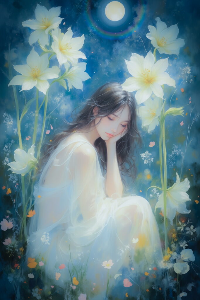 Blooming Beneath the Moon, Weeping Within
