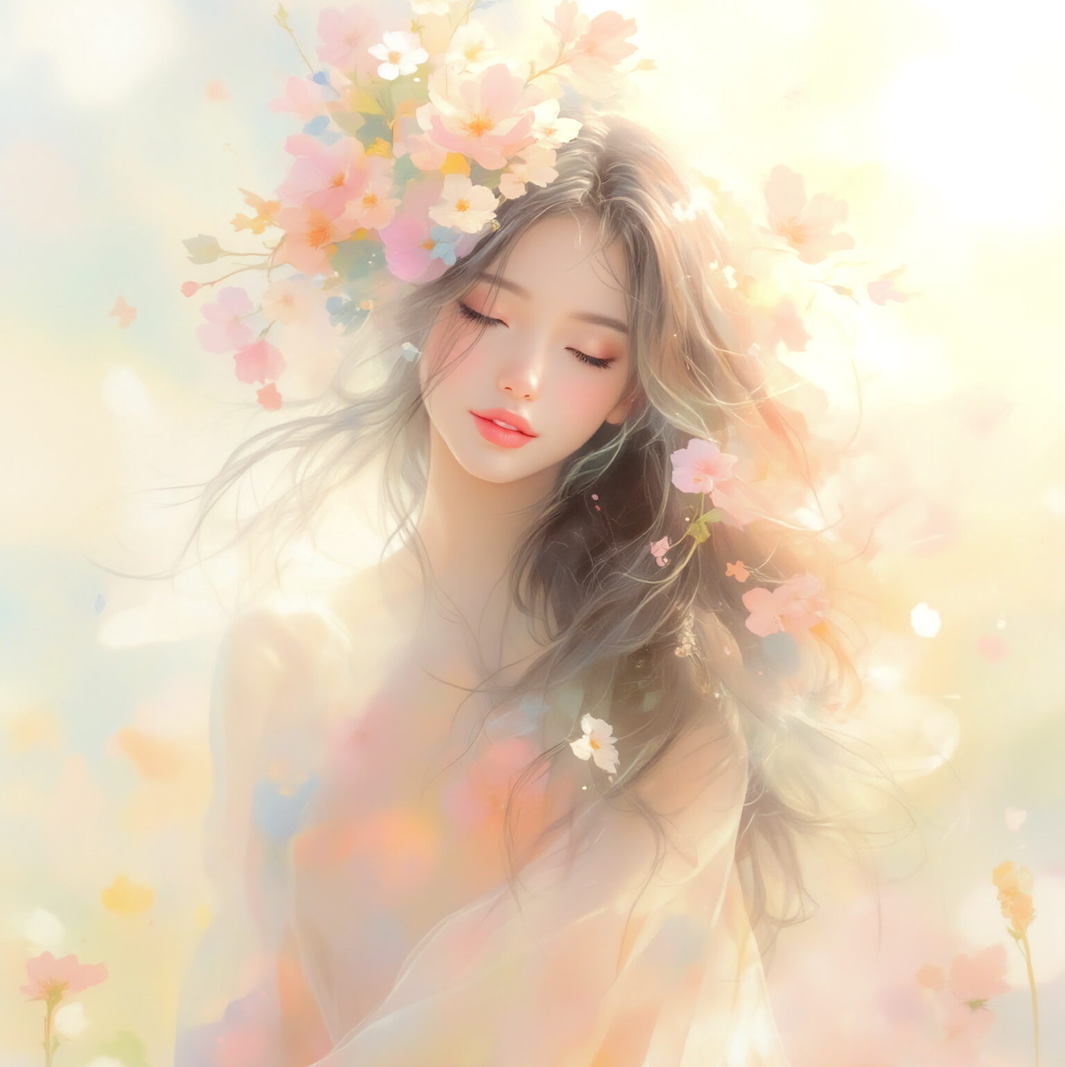 AIイラストのプロンプト - TensorArt：Where Petals Dream