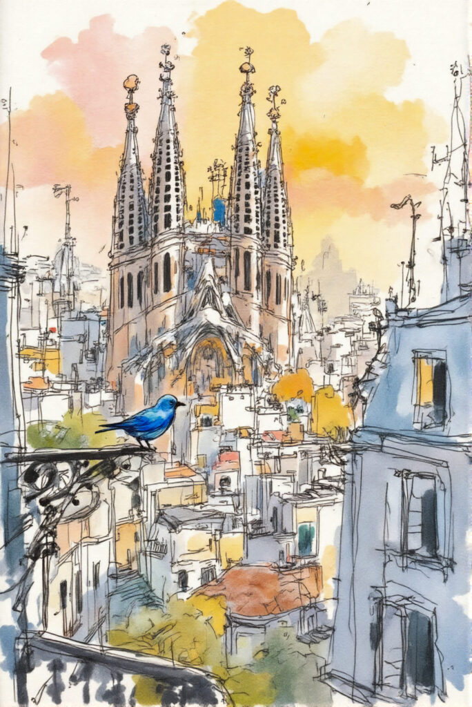 Sagrada Familia at Sunset
