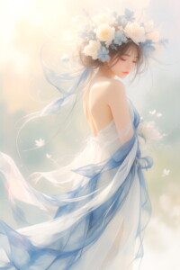 Drifting in a Dream of Azure and White