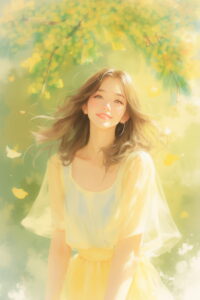 A Smile Beneath the Mimosa Sky