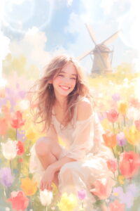 Tulips in the Whispering Wind
