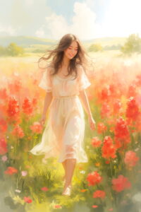 Among the Crimson Lights of Spring
